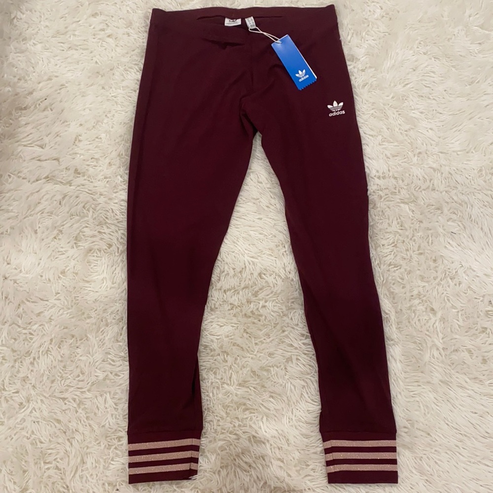 Adidas Maroon leggings